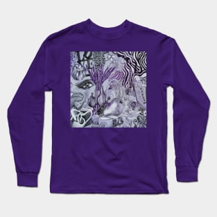 Searching Purple Long Sleeve T-Shirt